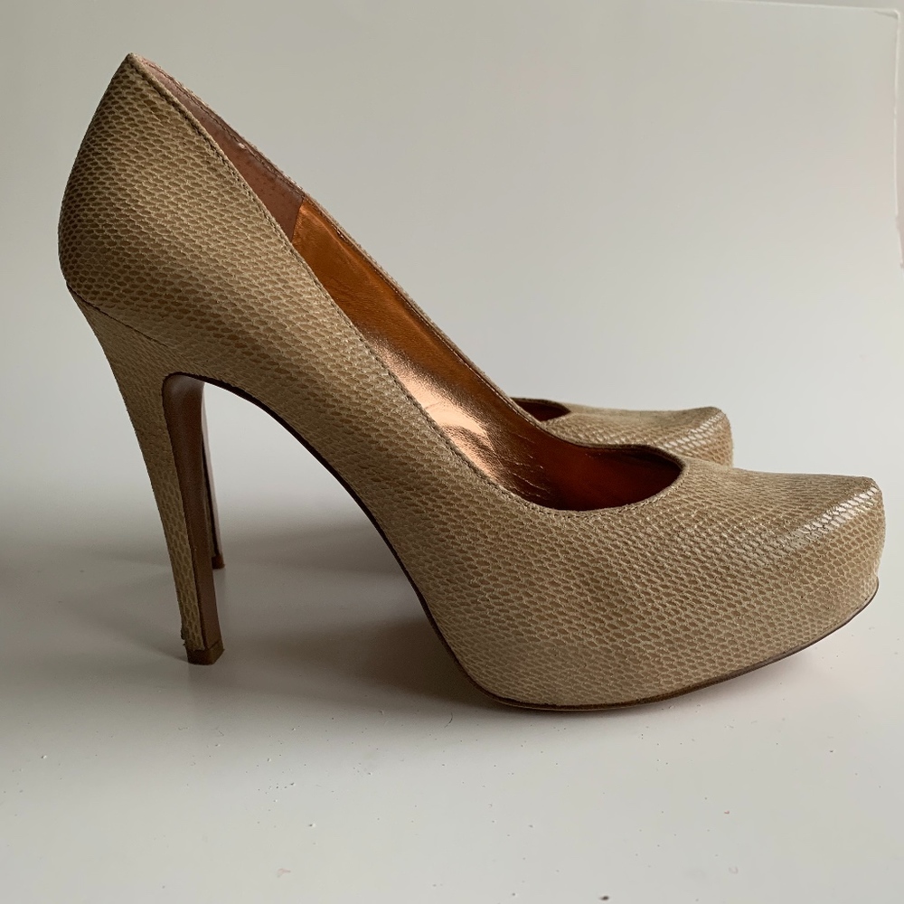Madden Girl Snakeskin Leather Heel Size 9.5